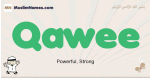 Qawee muslim boys name and meaning, islamic boys name Qawee