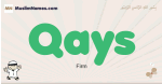 Qays muslim boys name and meaning, islamic boys name Qays