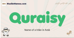 Quraisy muslim boys name and meaning, islamic boys name Quraisy