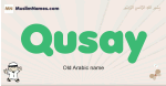 Qusay muslim boys name and meaning, islamic boys name Qusay