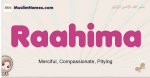 Raahima muslim girls name and meaning, islamic girls name Raahima
