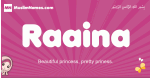 Raaina arabic girls name and meaning, muslim girl name Raaina