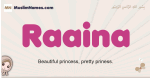 Raaina muslim girls name and meaning, islamic girls name Raaina
