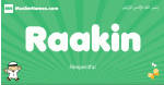 Raakin arabic boys name and meaning, quranic boys name Raakin