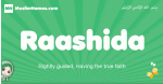 Raashida arabic girl name and meaning, quranic girls name Raashida