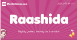 Raashida arabic girls name and meaning, muslim girl name Raashida