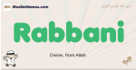Rabbani muslim boys name and meaning, islamic boys name Rabbani