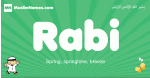 Rabi arabic boys name and meaning, quranic boys name Rabi