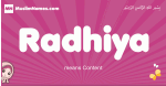 Radhiya arabic girls name and meaning, muslim girl name Radhiya