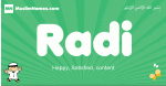 Radi arabic boys name and meaning, quranic boys name Radi
