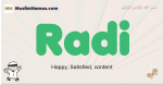 Radi muslim boys name and meaning, islamic boys name Radi