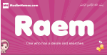 Raem arabic girls name and meaning, quranic girls name Raem