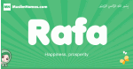 Rafa arabic girl name and meaning, quranic girls name Rafa
