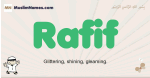 Rafif muslim boys name and meaning, islamic boys name Rafif