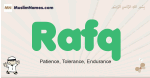 Rafq muslim boys name and meaning, islamic boys name Rafq