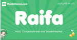 Raifa arabic girl name and meaning, quranic girls name Raifa