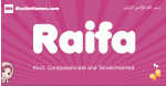 Raifa arabic girls name and meaning, muslim girl name Raifa