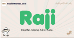 Raji muslim boys name and meaning, islamic boys name Raji