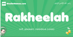 Rakheelah arabic girl name and meaning, quranic girls name Rakheelah