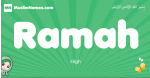 Ramah arabic girl name and meaning, quranic girls name Ramah