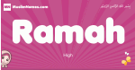 Ramah arabic girls name and meaning, muslim girl name Ramah