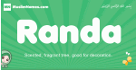 Randa arabic girl name and meaning, quranic girls name Randa
