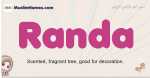 Randa muslim girls name and meaning, islamic girls name Randa