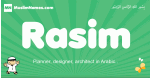 Rasim arabic boys name and meaning, quranic boys name Rasim