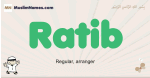 Ratib muslim boys name and meaning, islamic boys name Ratib