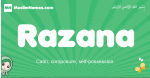 Razana arabic girl name and meaning, quranic girls name Razana