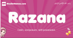 Razana arabic girls name and meaning, muslim girl name Razana