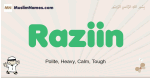 Raziin muslim boys name and meaning, islamic boys name Raziin