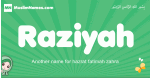 Raziyah arabic girl name and meaning, quranic girls name Raziyah