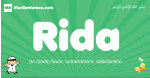 Rida arabic boys name and meaning, quranic boys name Rida