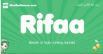 Rifaa arabic girl name and meaning, quranic girls name Rifaa