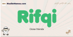 Rifqi muslim boys name and meaning, islamic boys name Rifqi