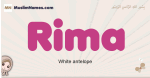 Rima muslim girls name and meaning, islamic girls name Rima
