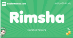 Rimsha arabic girl name and meaning, quranic girls name Rimsha