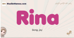 Rina muslim girls name and meaning, islamic girls name Rina