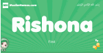 Rishona arabic girl name and meaning, quranic girls name Rishona