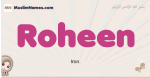 Roheen muslim girls name and meaning, islamic girls name Roheen