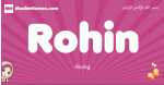 Rohin arabic girls name and meaning, muslim girl name Rohin