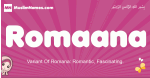 Romaana arabic girls name and meaning, muslim girl name Romaana