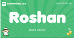 Roshan arabic boys name and meaning, quranic boys name Roshan