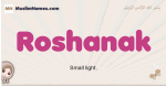 Roshanak muslim girls name and meaning, islamic girls name Roshanak
