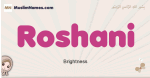Roshani muslim girls name and meaning, islamic girls name Roshani