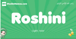 Roshini arabic girl name and meaning, quranic girls name Roshini