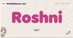 Roshni muslim girls name and meaning, islamic girls name Roshni