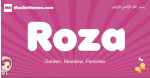 Roza arabic girls name and meaning, muslim girl name Roza