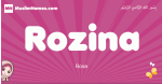 Rozina arabic girls name and meaning, muslim girl name Rozina